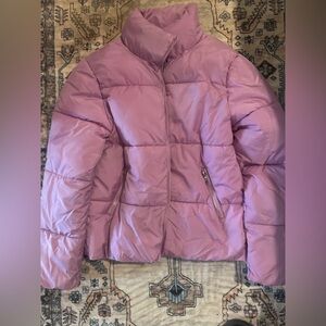 Zenana Outfitters Pink Puffer Jacket
